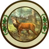 Schtzenscheibe Hirsch links Schiescheibe 30, 40 und 50 cm