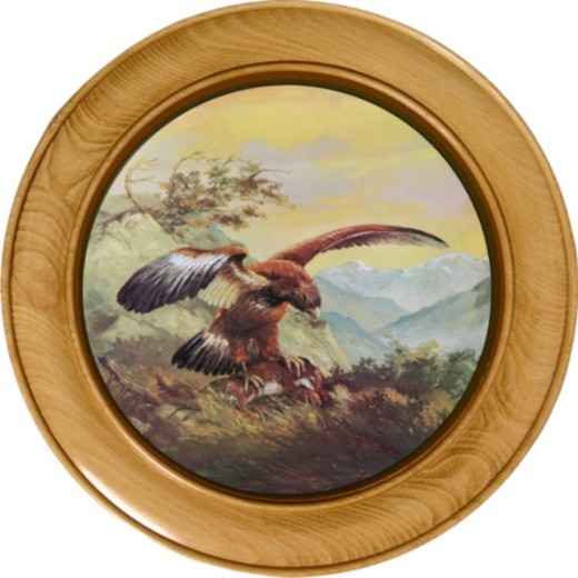 Adler - gedrechselte Schützenscheibe 3 cm dick, Echtholz, Leimholz Buche, Ehrenscheibe, zum Beschuß geeignet.