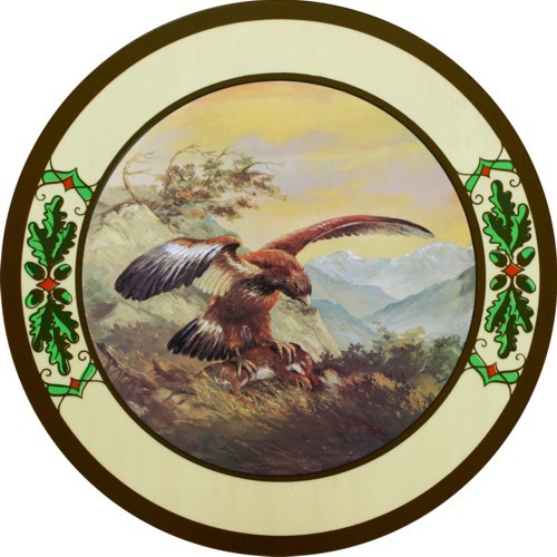 Adler Eichenlaub, Schützenscheibe-Ehrenscheibe, Multiplex, Echtholz, Buche, Ehrenscheibe, zum Beschuß geeignet.