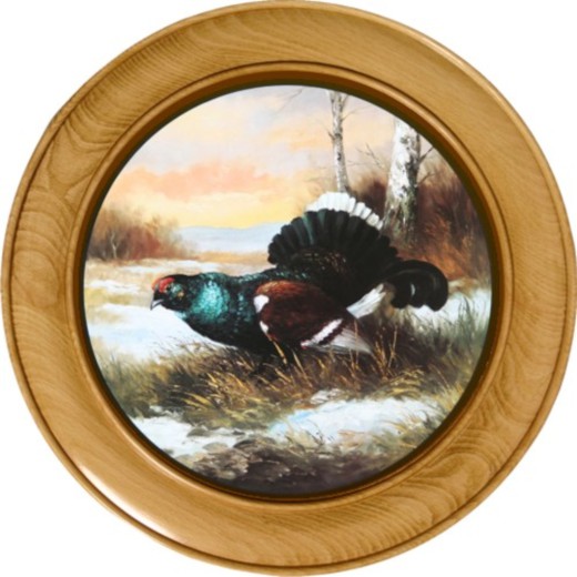 Schützenscheibe Auerhahn – Leimholz Buche | 30 / 40 / 50 cm