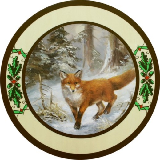 Schützenscheibe „Fuchs links“, Ehrenscheibe, Schießscheibe – 30/40/50 cm