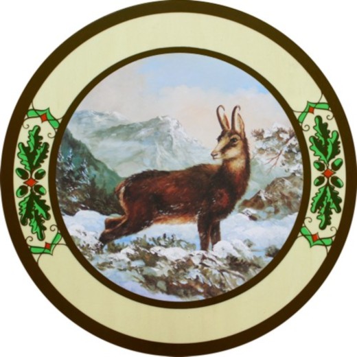 Schützenscheibe "Gemse", Ehrenscheibe, Schießscheibe – 30/40/50 cm