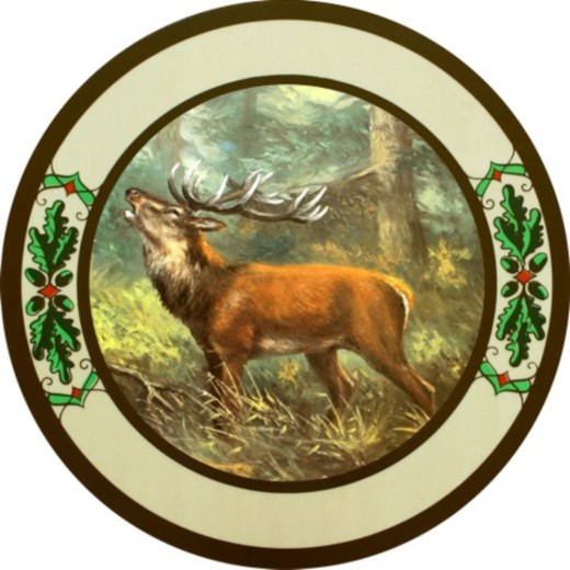 Schützenscheibe „Hirsch links“, Schießscheibe, Zielscheibe – 30/40/50 cm