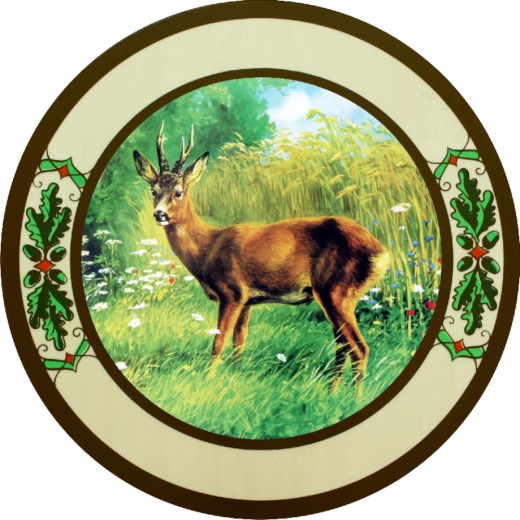 Schützenscheibe "Rehbock links", Ehrenscheibe, Schießscheibe – 30/40/50 cm