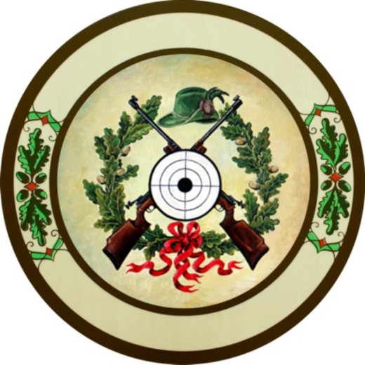 Zielscheibe Gewehre - Eichenlaub Buche – 30/40/50 cm
