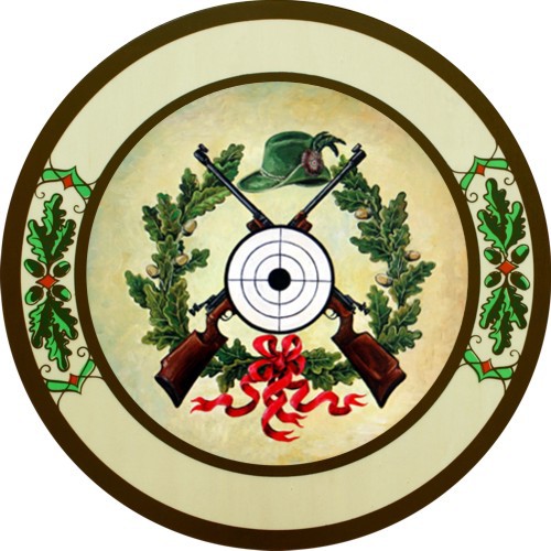 Zielscheibe Gewehre - Eichenlaub Buche – 30/40/50 cm