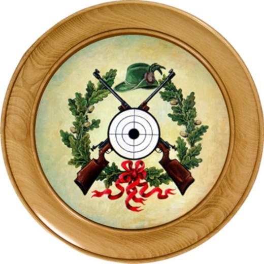 Schützenscheibe Zielscheibe Gewehre – Leimholz Buche | 30 / 40 / 50 cm