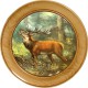 Schützenscheibe Hirsch links – Leimholz Buche | 30 / 40 / 50 cm