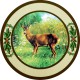 Schützenscheibe "Rehbock links", Ehrenscheibe, Schießscheibe – 30/40/50 cm