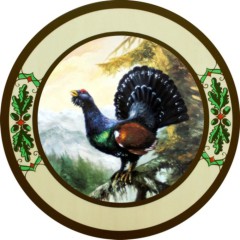 Auerhahn01 - Schießscheibe, Schützenscheibe, Ehrenscheibe