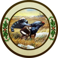 Schützenscheibe "Birkhahn", Ehrenscheibe, Schießscheibe – 30/40/50 cm