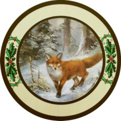 Schützenscheibe „Fuchs links“, Ehrenscheibe, Schießscheibe – 30/40/50 cm