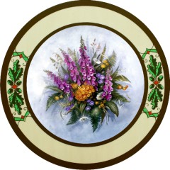 Schützenscheibe "Wildblumen", Ehrenscheibe, Schießscheibe – 30/40/50 cm