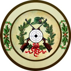 Zielscheibe Gewehre - Eichenlaub Buche – 30/40/50 cm