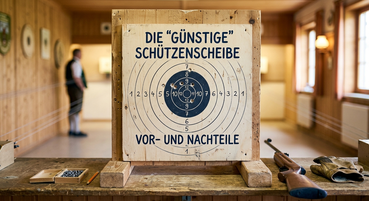 Die "günstige" Schützenscheibe, ihre Vor- und Nachteile