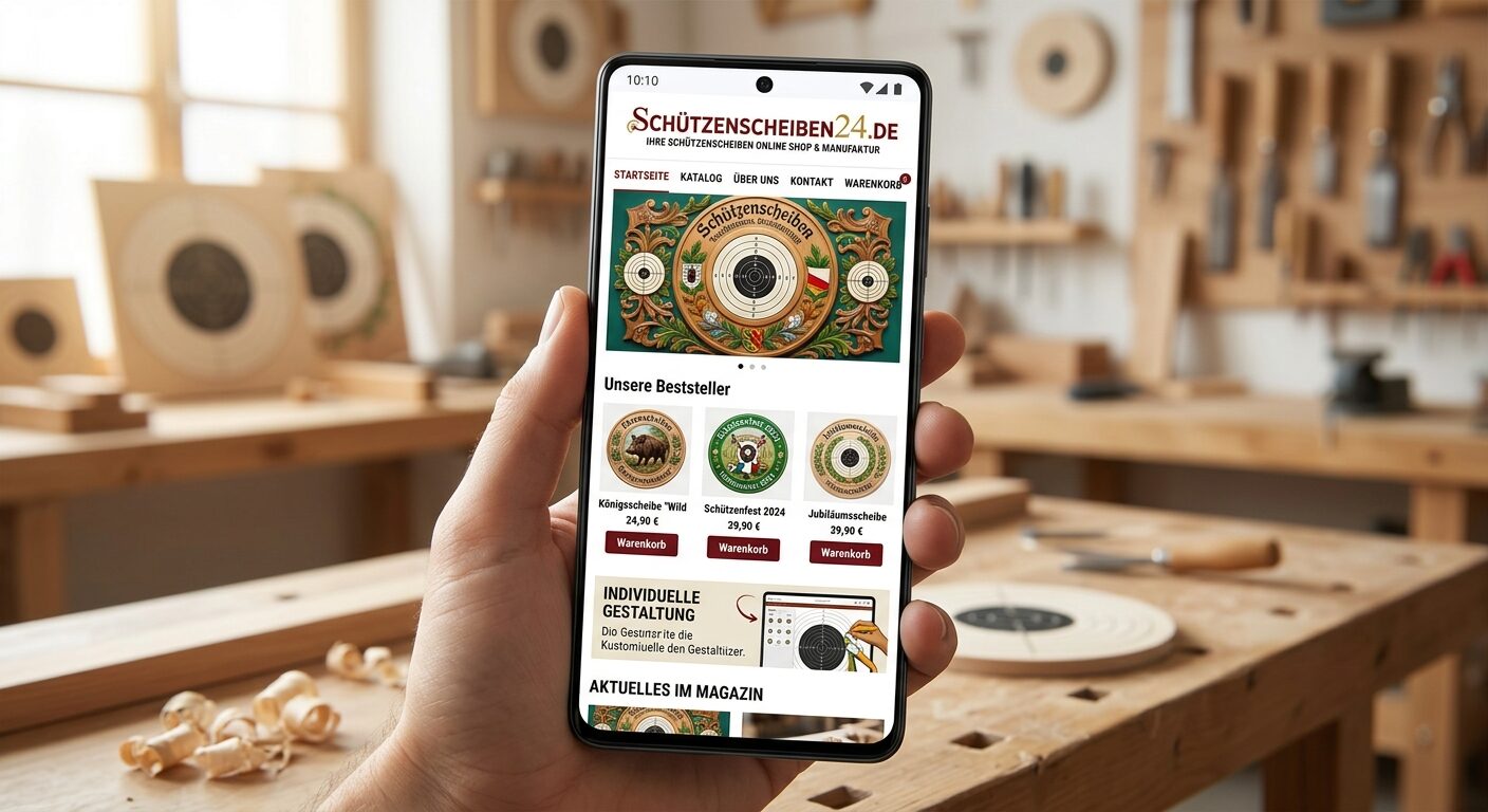 Schützenscheiben24 immer dabei – unser Shop als Android-App